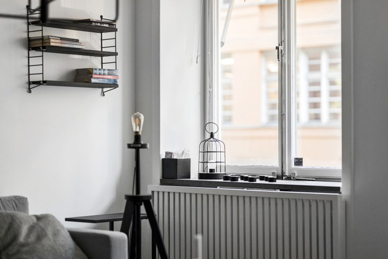 北欧工业风公寓 | 无彩色打造单身女子质感空间-4