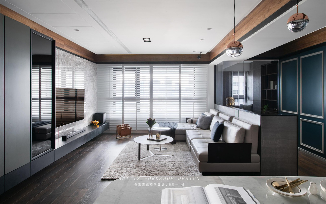 五口之家的三房改四房，明亮后现代风格书房成亮点-5