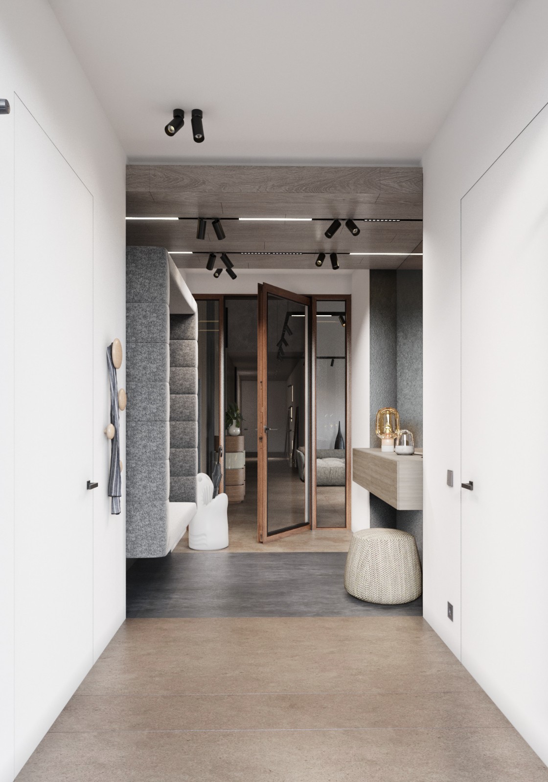 莫斯科中性单色调乡间别墅-16