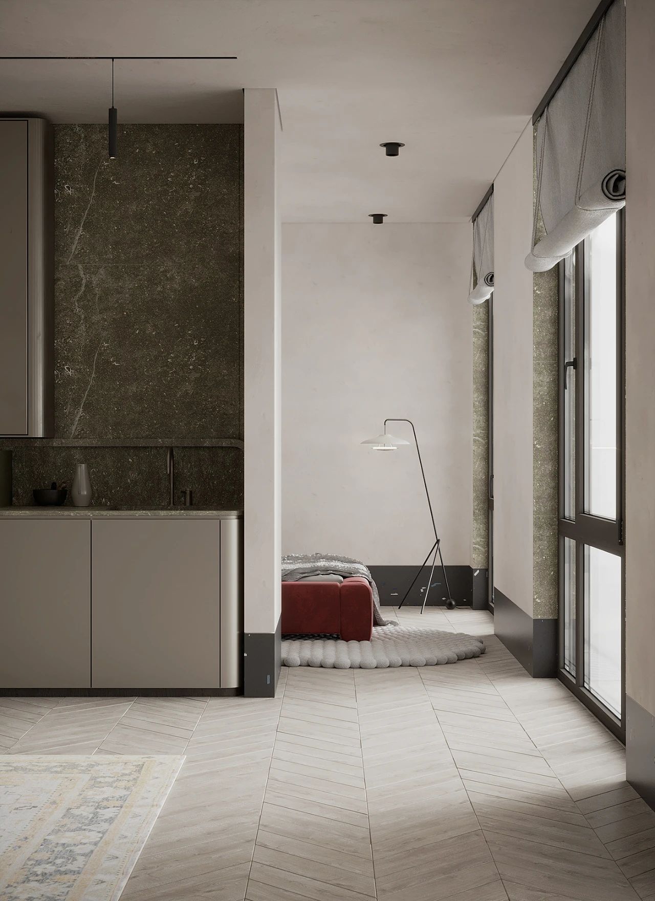 78m² 现代空间设计丨Bhanba Kateryna-19