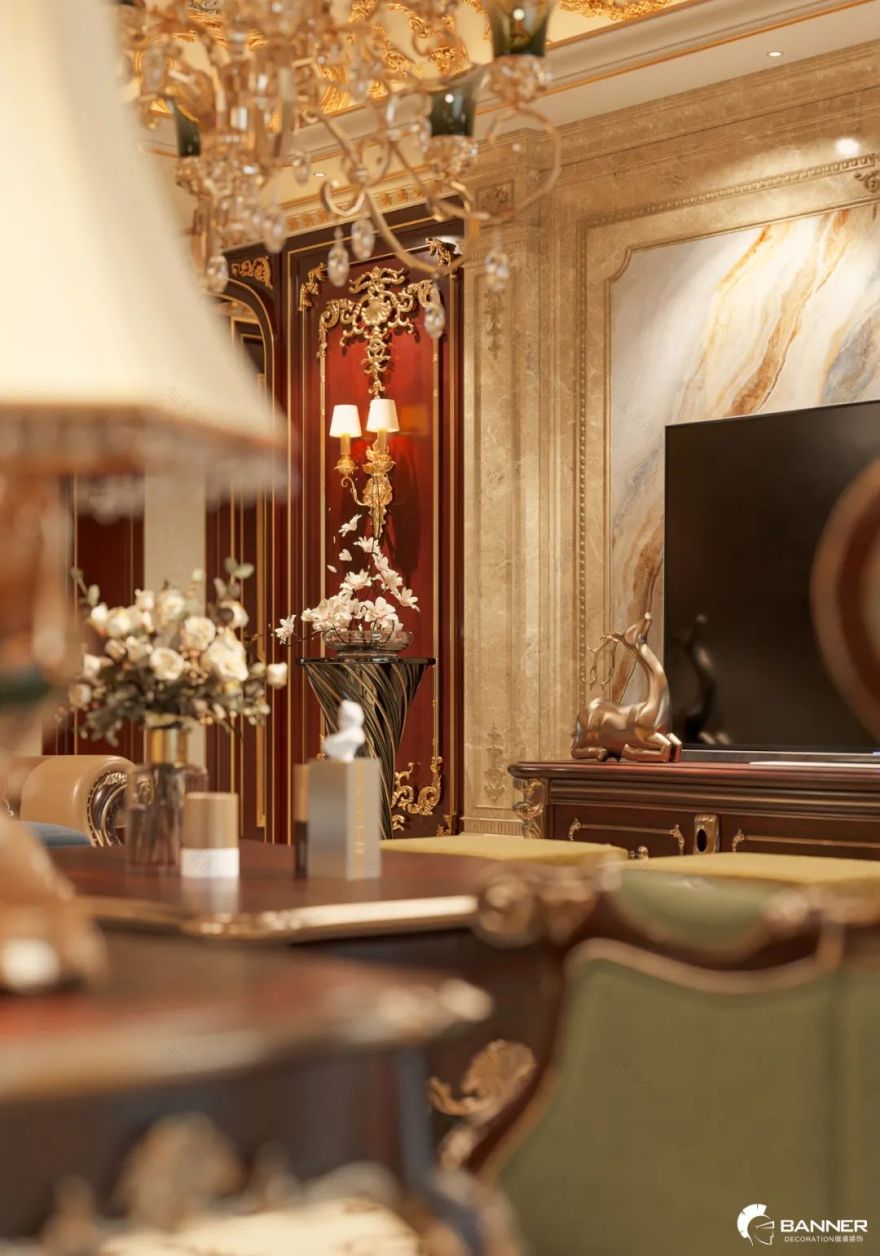 曲江千林郡法式平层设计丨赵振庭-27