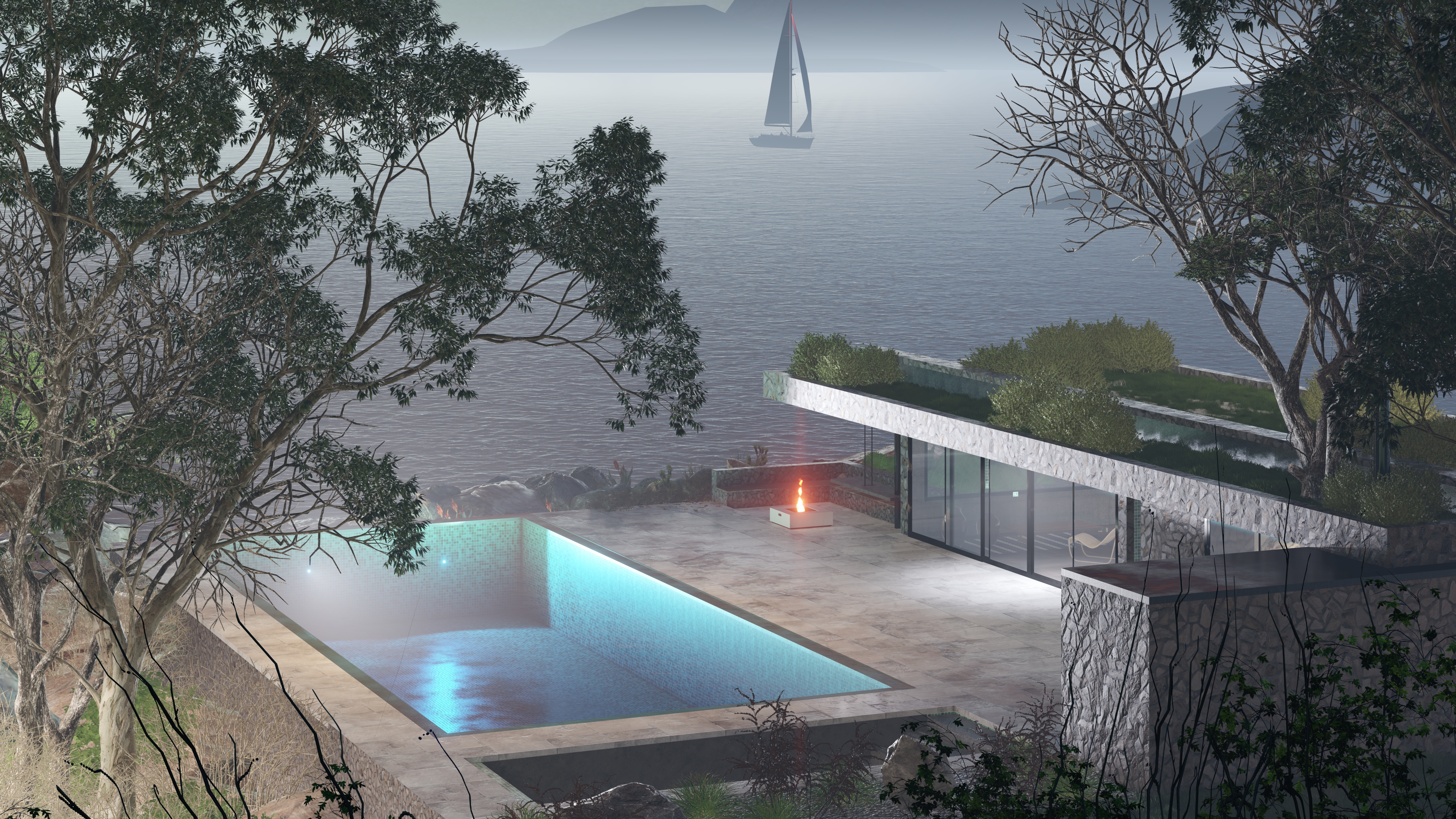 Dream House by the cliff（悬崖边的梦想之家）丨美国加利福尼亚丨景观建筑师Adrianna Rutkowska-6