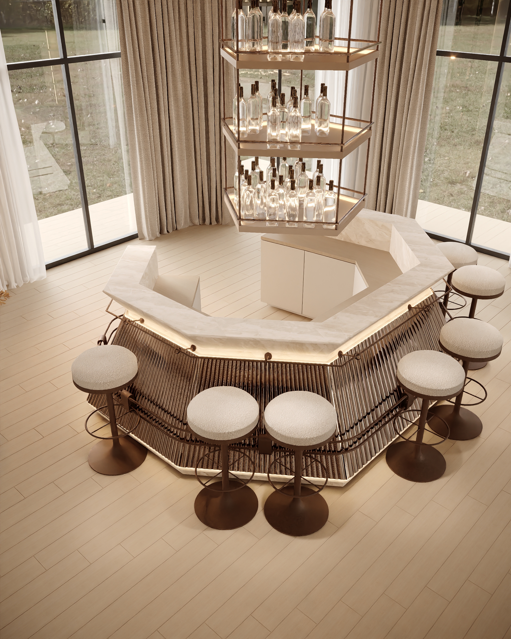 LIVING AREA WITH DRINK ZONE-2