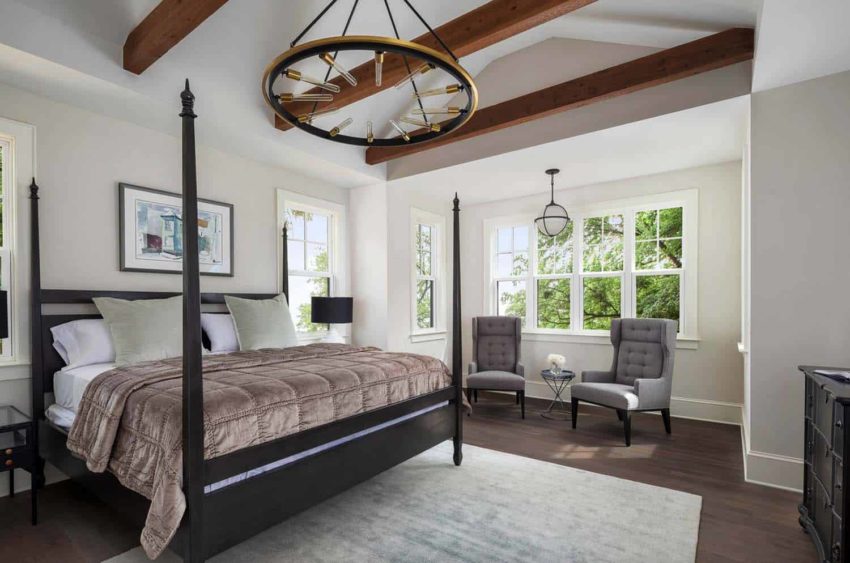 Pike Properties build stunning Modern Farmhouse in the sprawling countrysides of North Carolina 派克地产在北卡罗莱纳州广阔的乡村建造了令人叹为观止的现代农场。-26