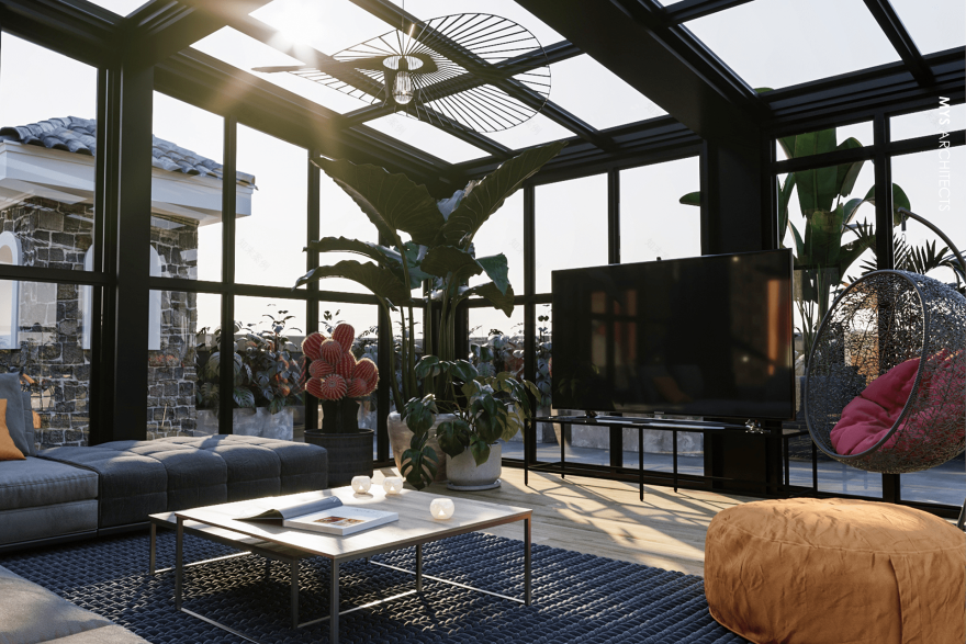 通风的·私人屋顶丨埃及开罗丨MYS ARCHITECTS-11