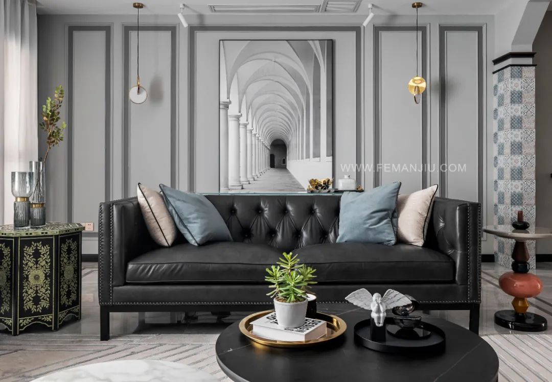 重庆融创博爵堡轻奢混搭别墅私宅设计丨中国重庆丨重庆福曼玖筑装饰设计有限公司-17