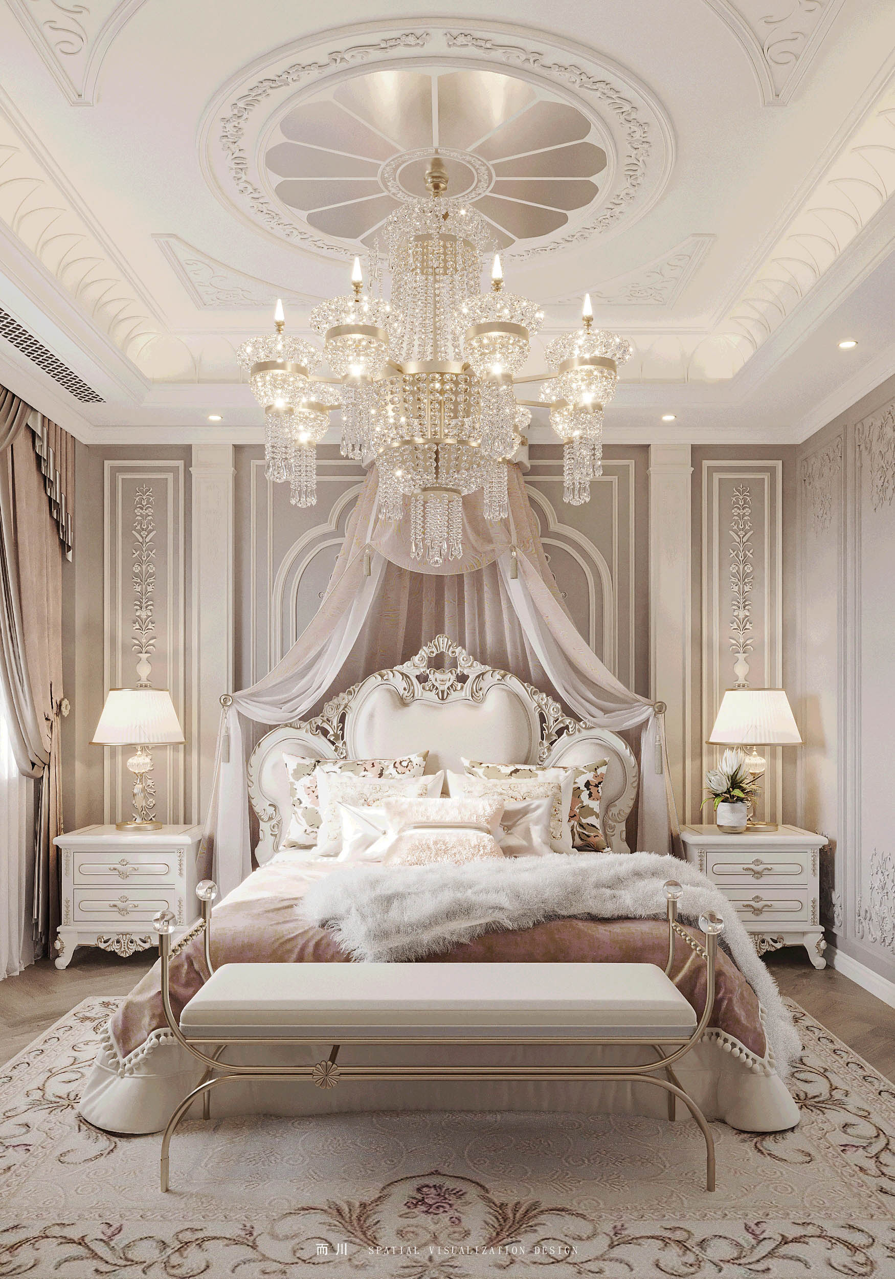 奶油法式丨魔方空间设计-27