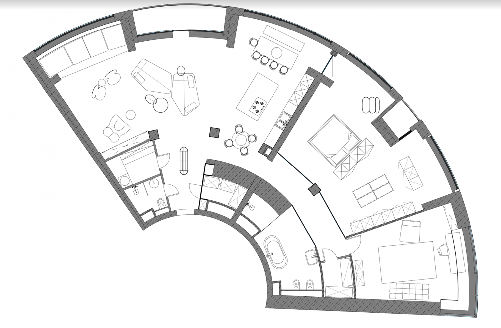 Skyline 207㎡极简大平层 | Rina Lovko -17