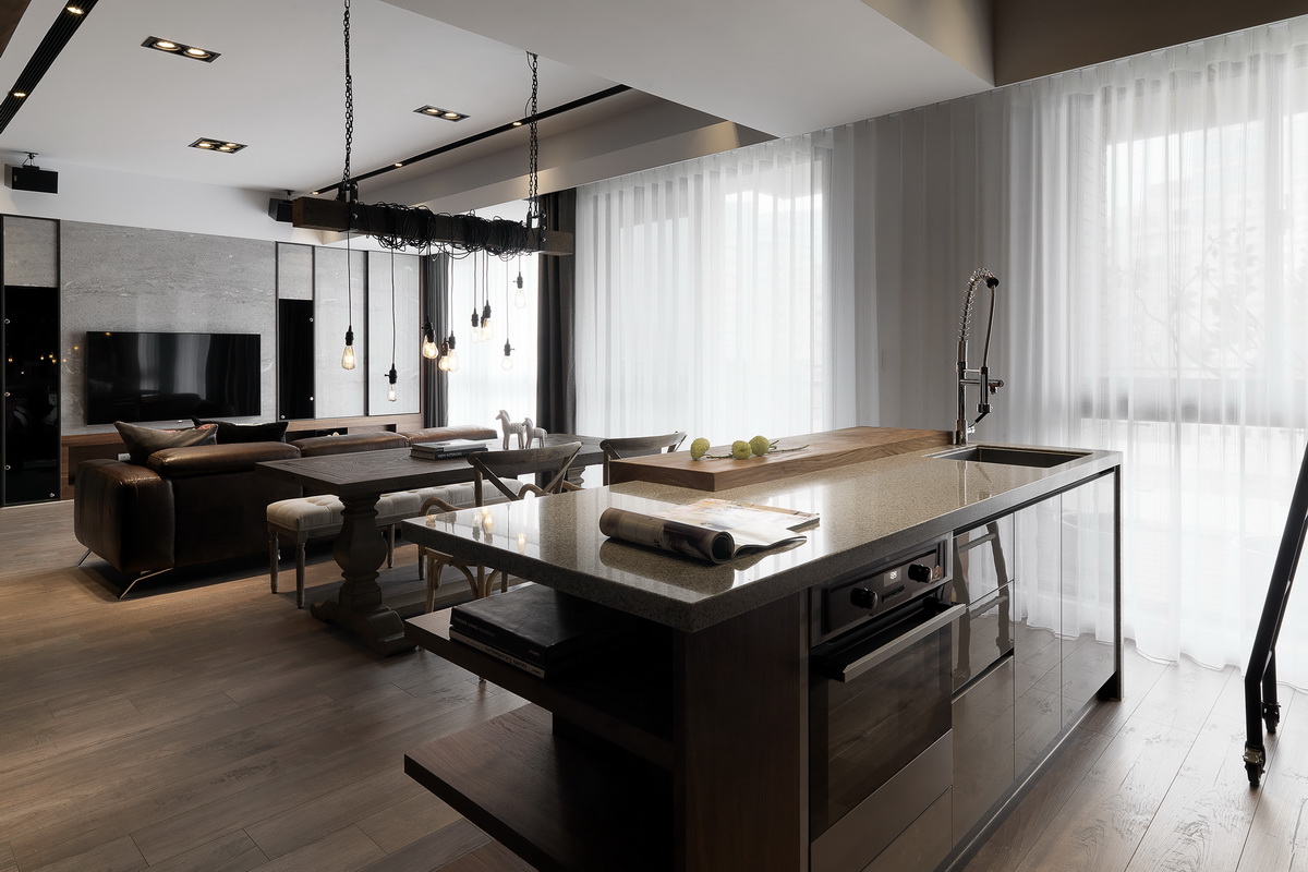 橙白设计——《内湖》45平现代风-1