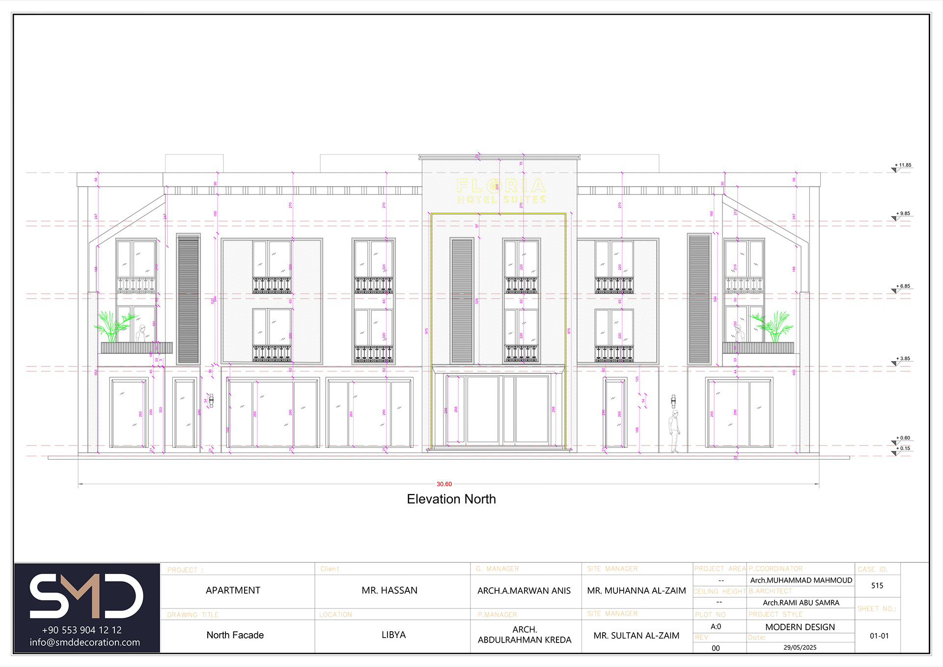 Modern Hotel | Façade Design & Execution Drawings-22