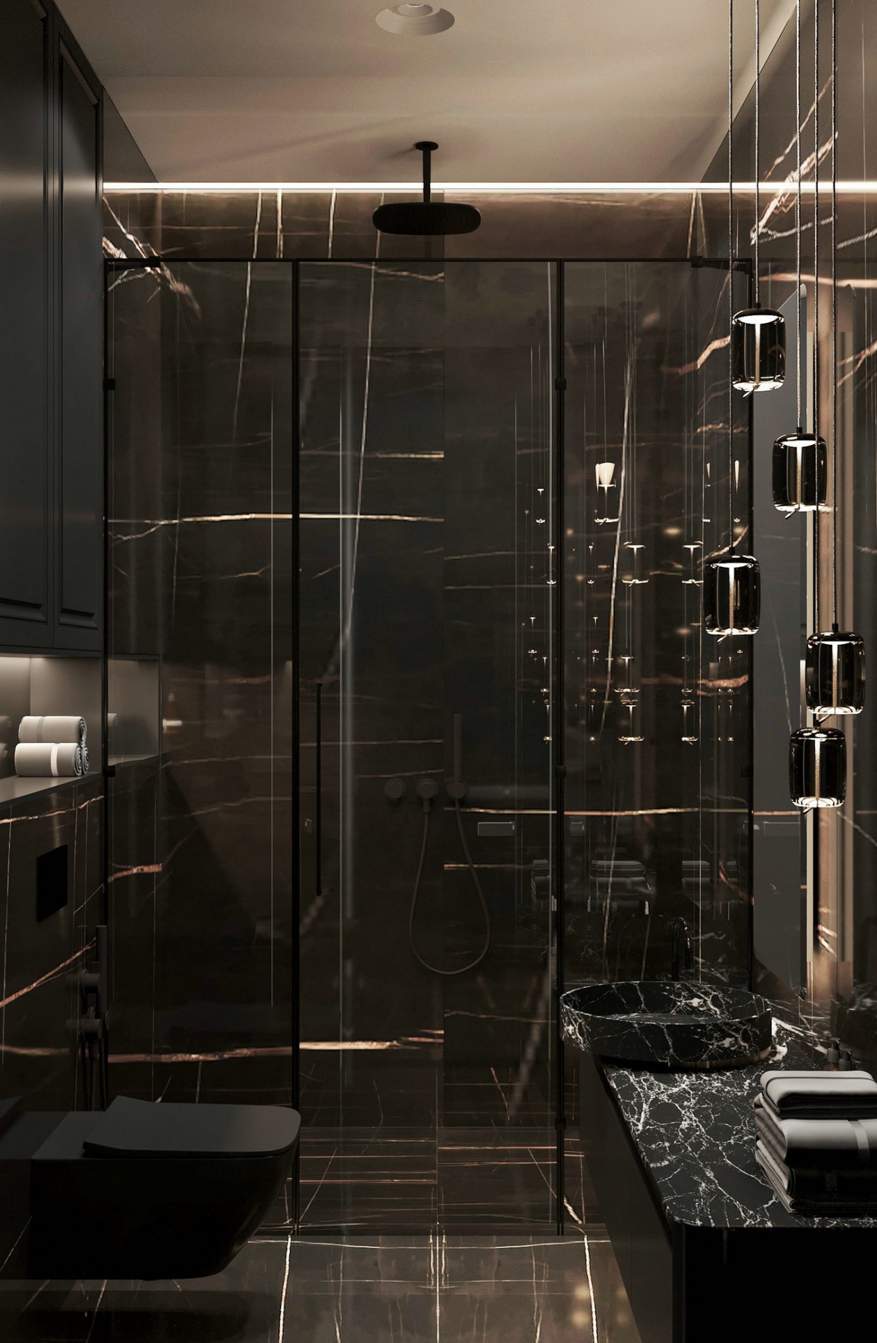 绿色系与高级黑的理性空间-7