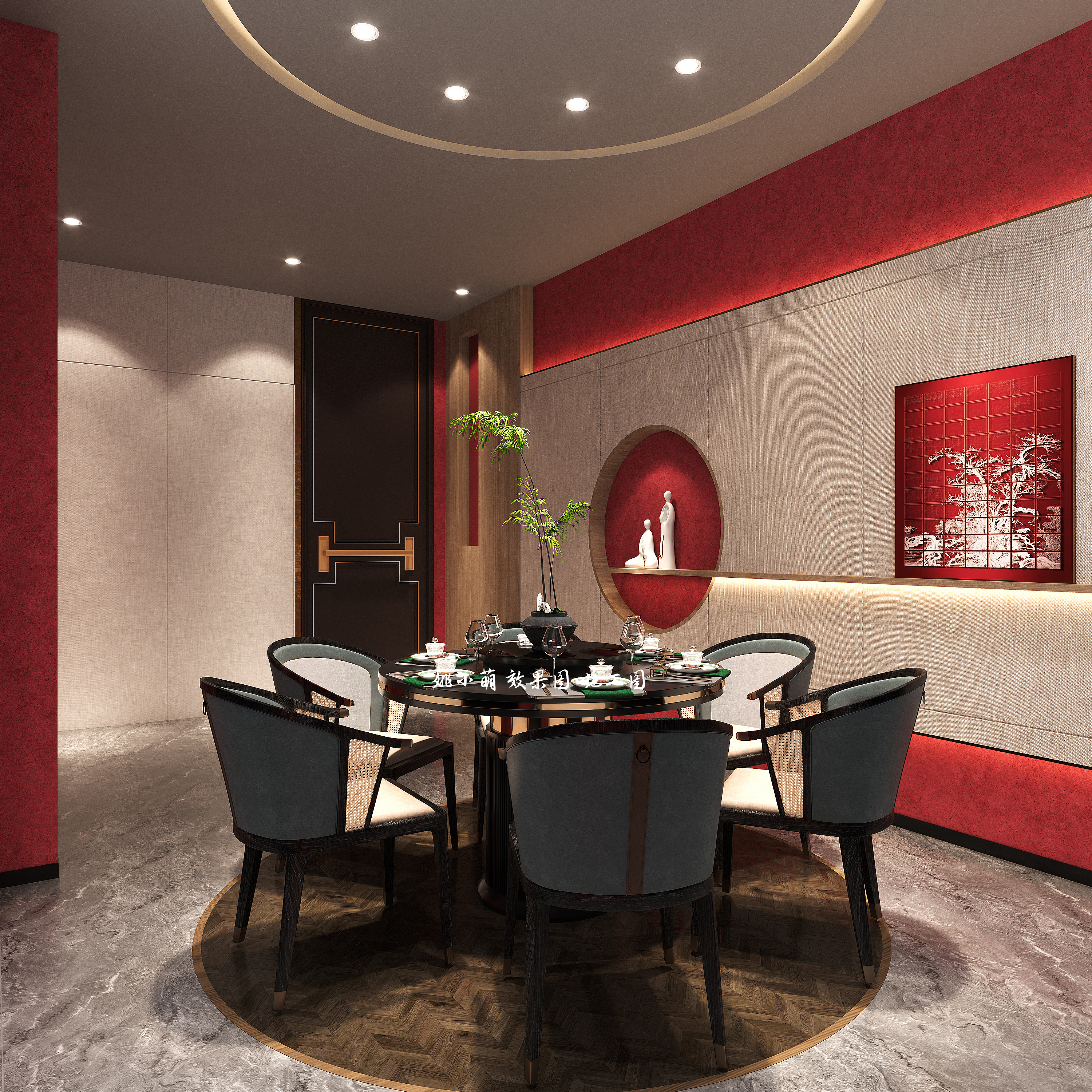 海鲜餐厅设计 | 轻奢雅致，浪漫烟火！-8