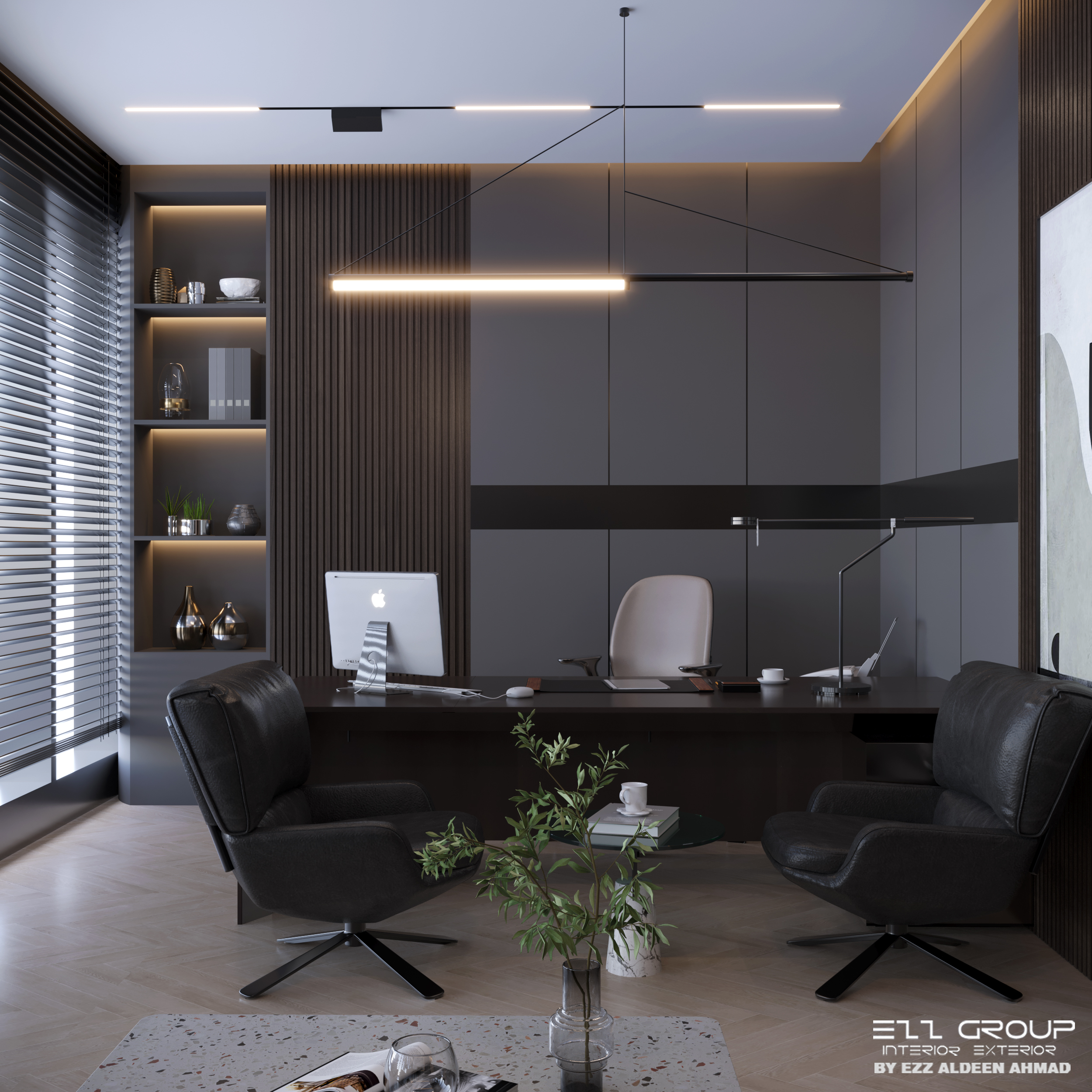 现代办公室内饰-2