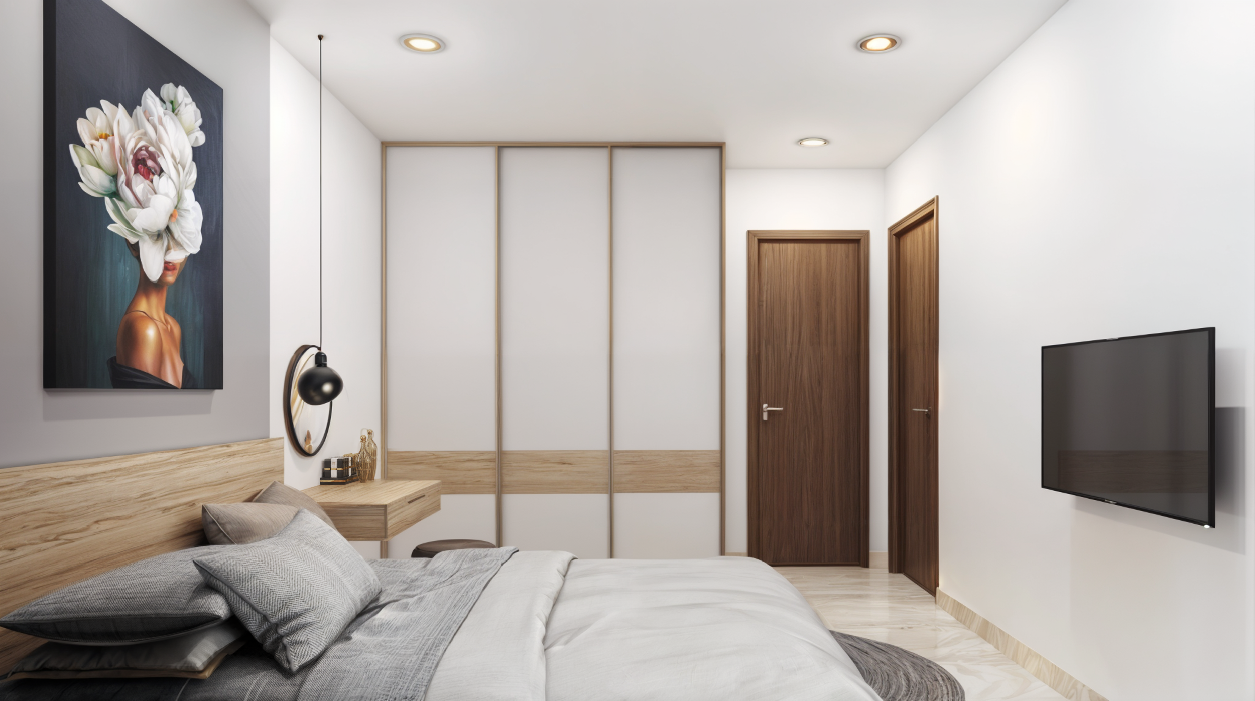 现代折纸风格室内设计丨越南胡志明市-15