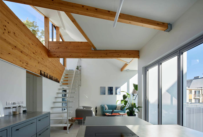 巴黎屋顶公寓建筑项目丨法国巴黎丨Rotunno Justman建筑公司-18