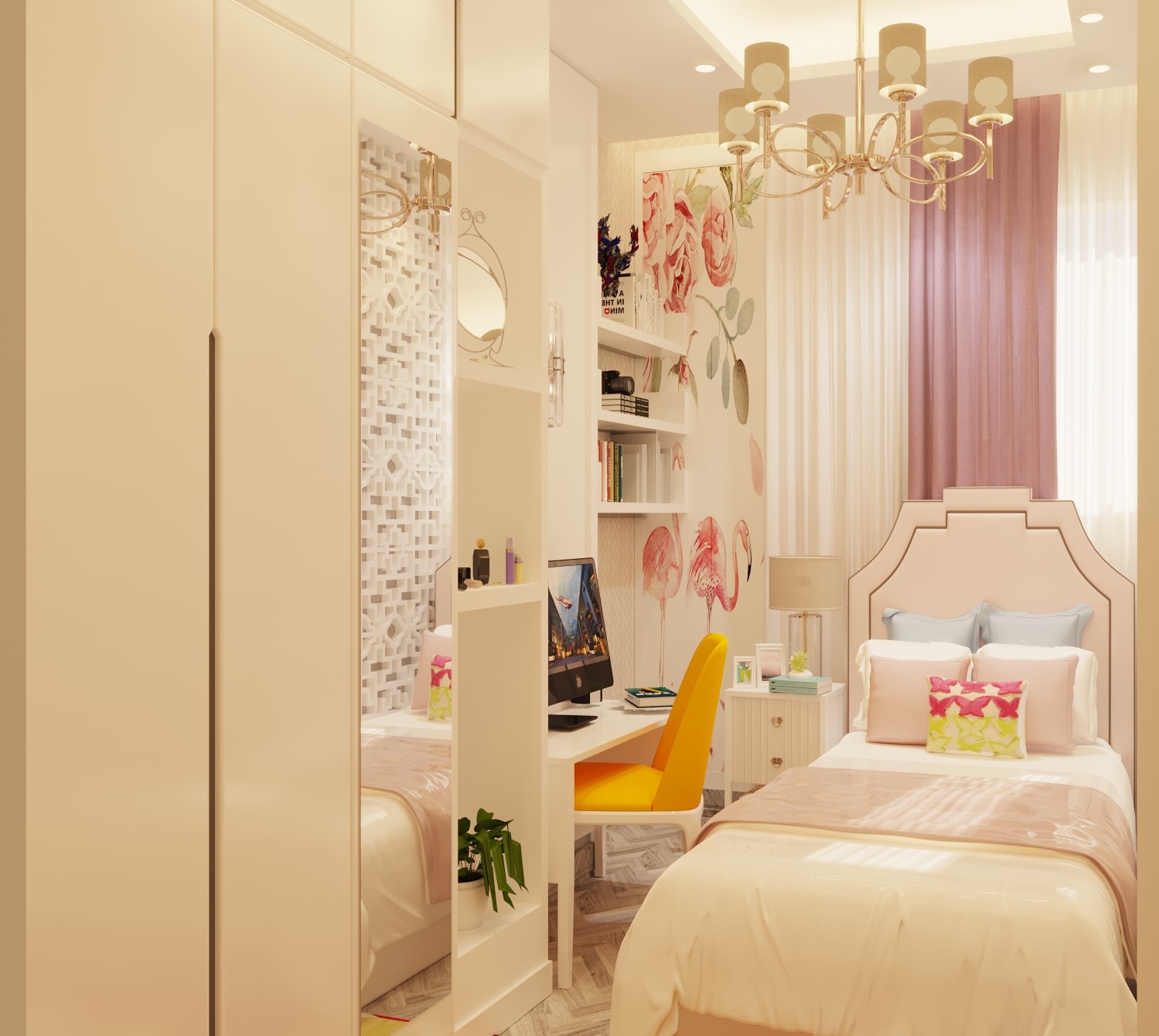 A shared bedroom between a girl and a boy-0