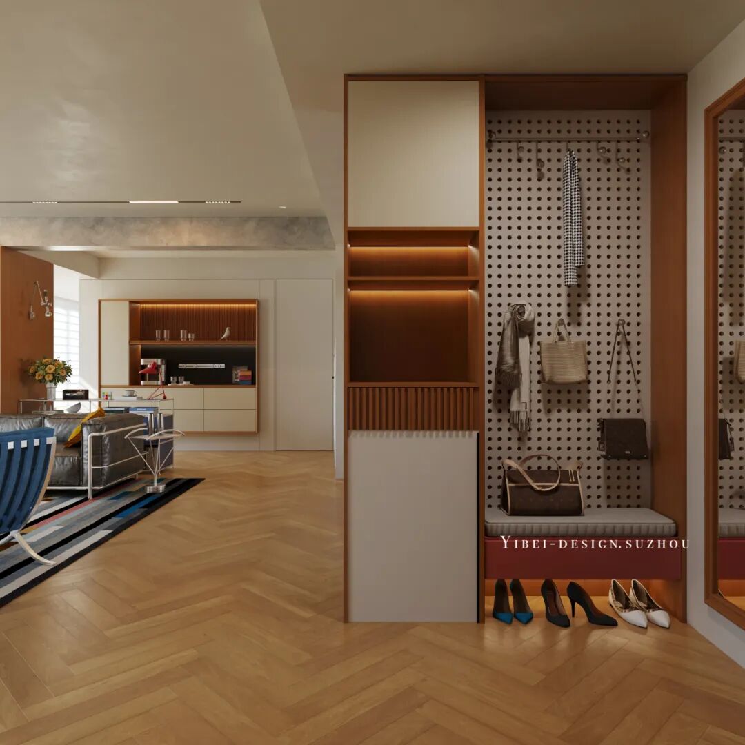 一体化客书房的秩序与浪漫 家装设计丨YIBEI DESIGN SUZHOU-1