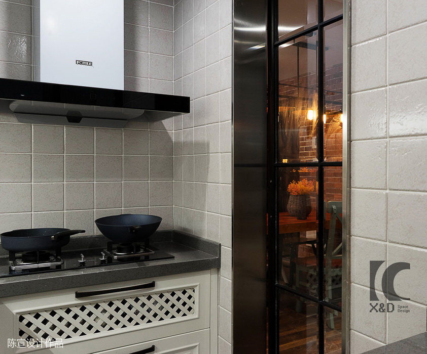 陈宣设计 · 重庆 65 平米美式工业风住宅-23