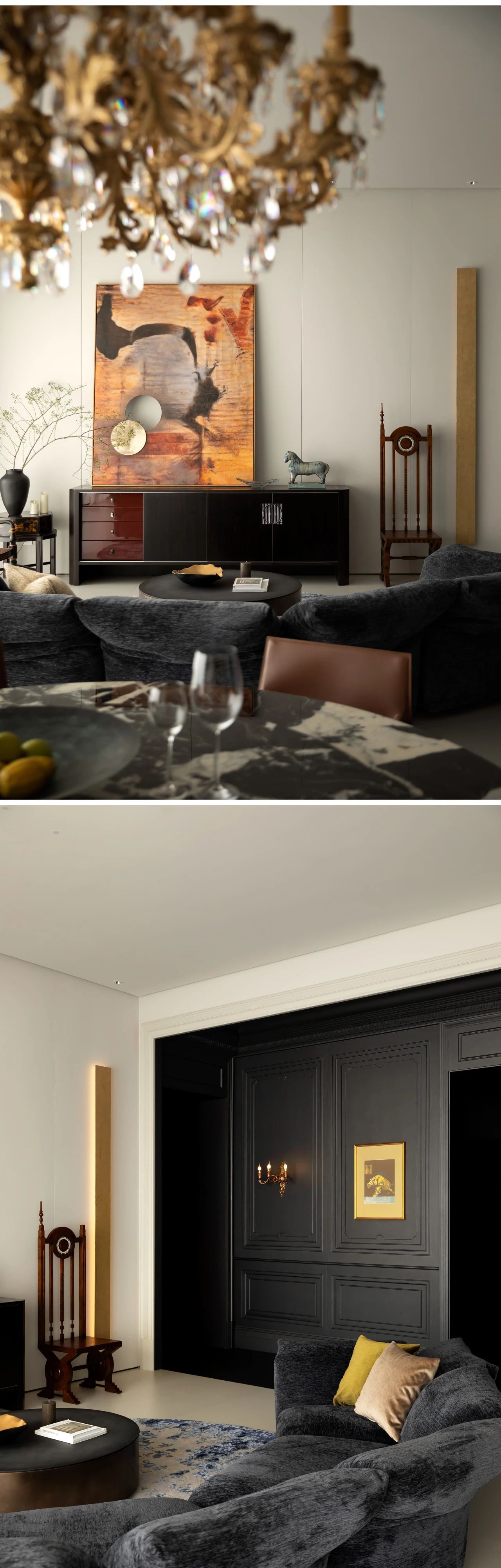 线性与图线作用于场景美学丨中国广州丨浙江瑞图琅社设计（主案黄志勋）,泰昌阳光（灯光）,尔木软装（软装）-5