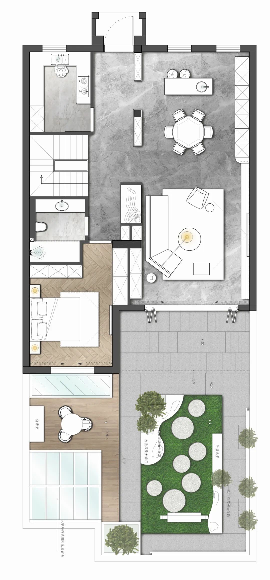 绿城御园现代轻奢别墅设计丨李海涛&詹金英-20