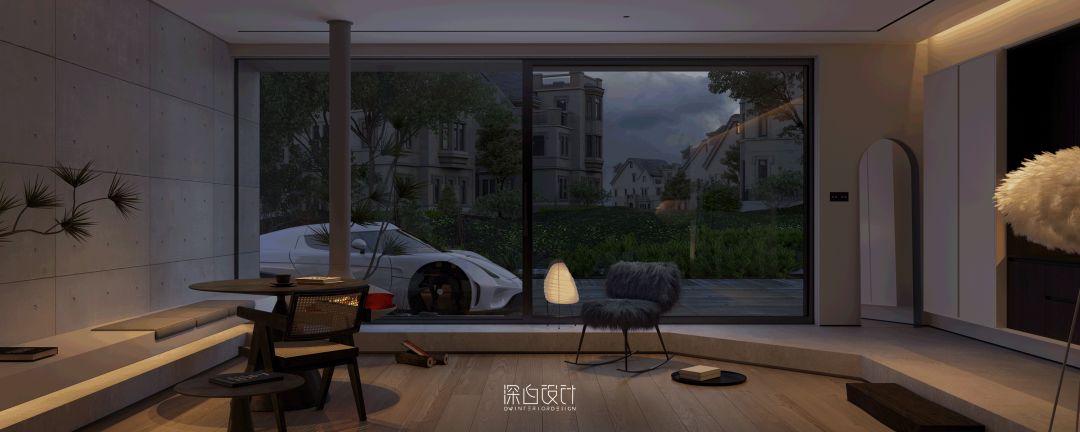 融合自然与居住的现代混搭跃层住宅丨深白设计-21