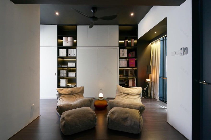 双人住宅中的流动空间与光影游戏-43