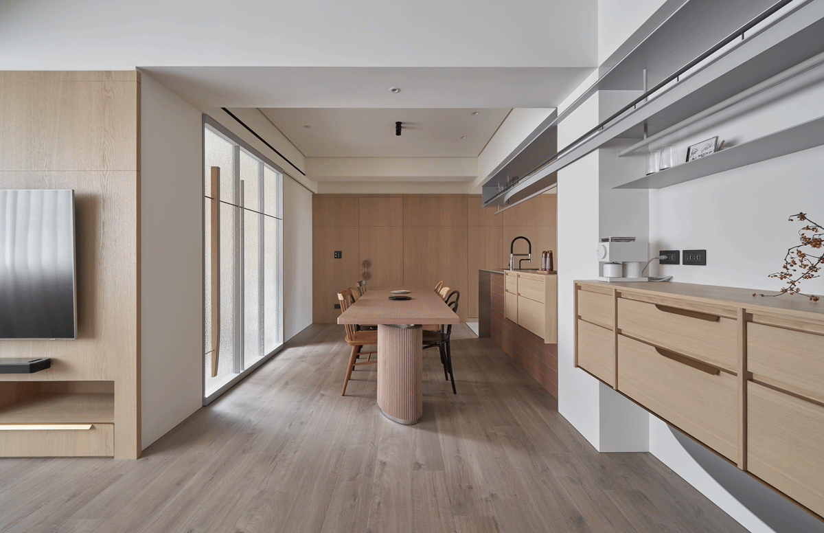 從「有靈魂的餐桌」開始滋養家的故事！用溫和時髦的磚紅色，描繪以餐廚空間為核心的起居光景 — Hey!Cheese-19