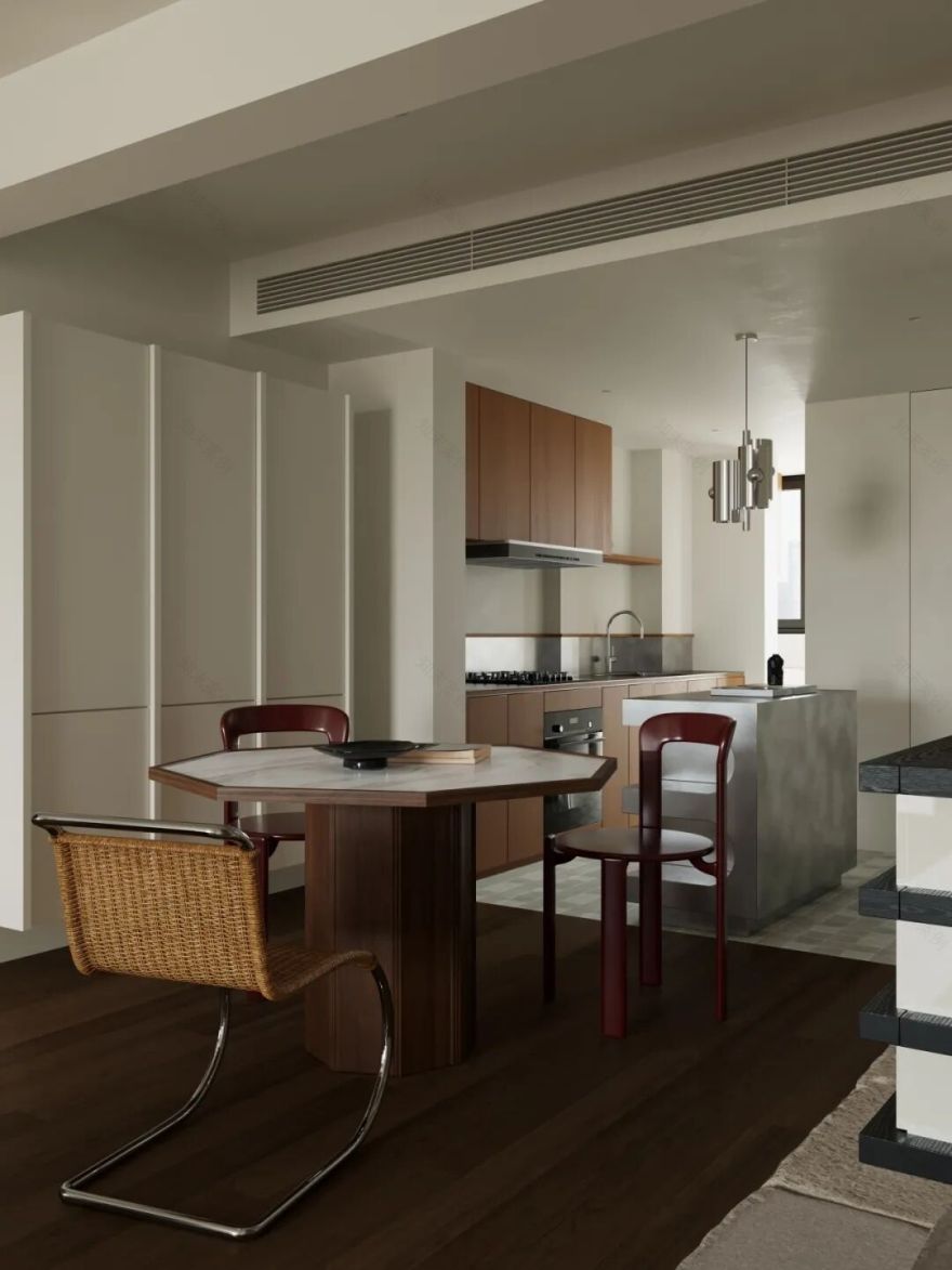 岚一设计|温和有序的错层住宅-27