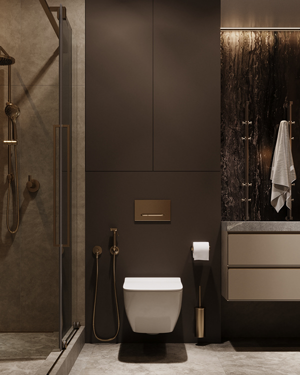 暖棕色系公寓设计 超有质感！-13