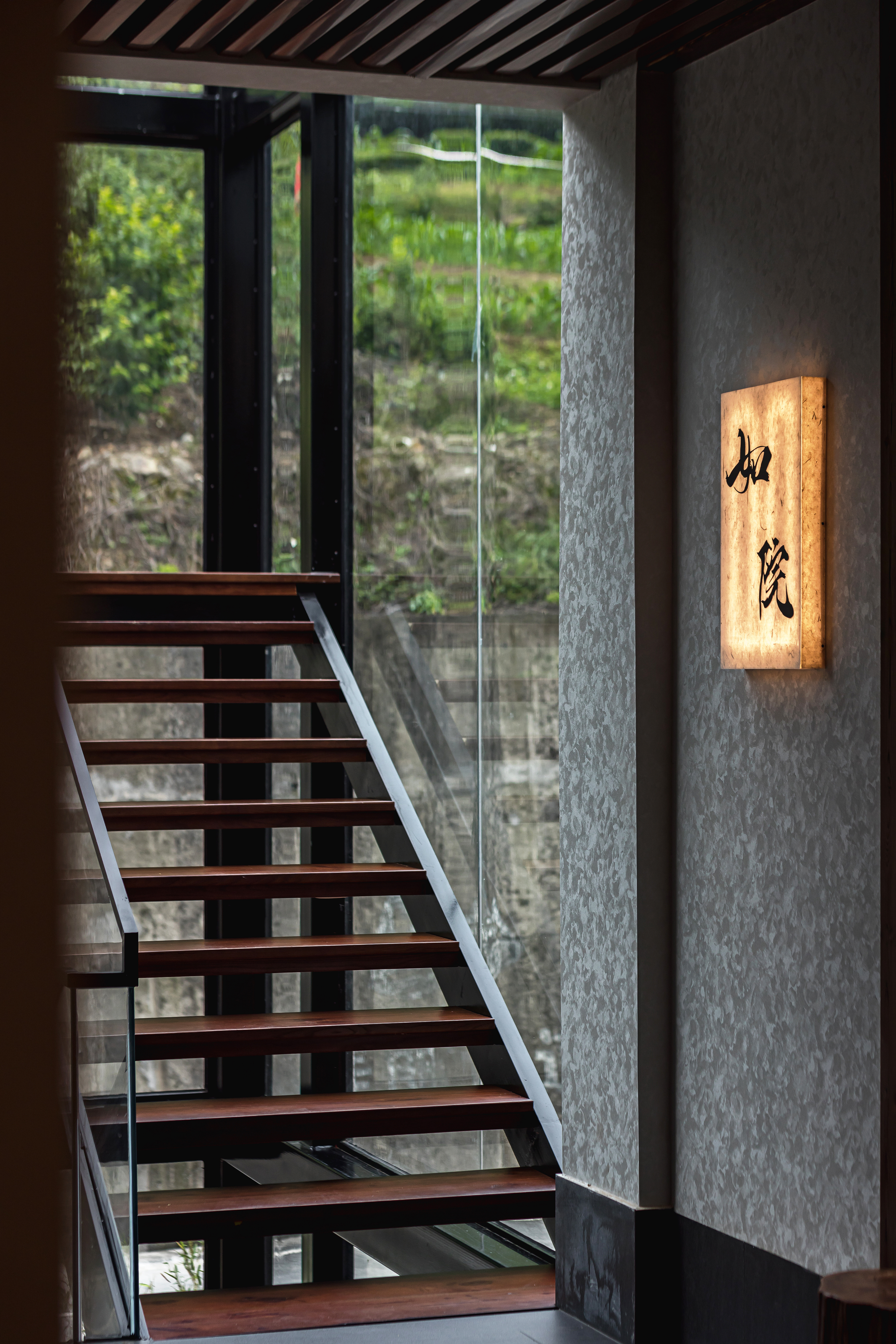 五峰如院庭院餐厅丨中国湖北丨宜昌拾间设计-47