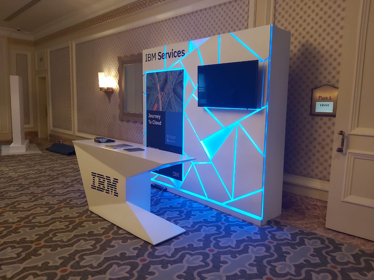 IBM Registration Counter & Backdrop-0