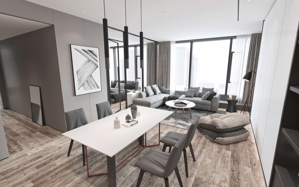 南京现代简约公寓-7