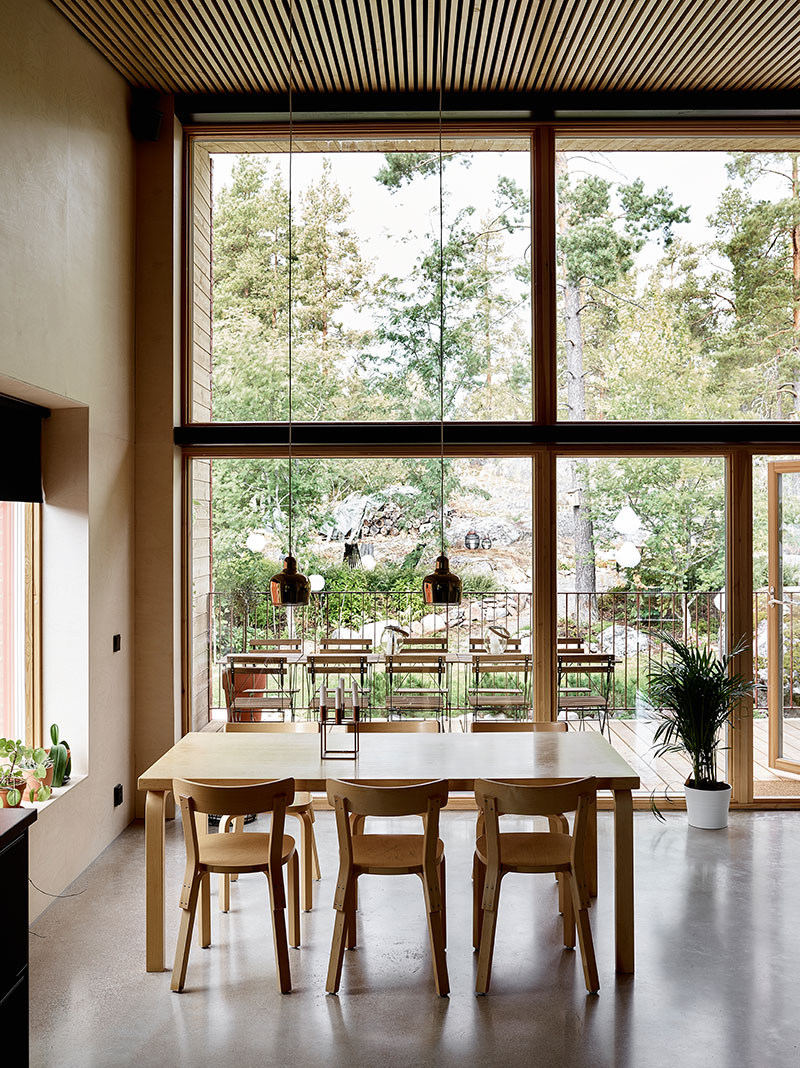 芬兰自然中的家庭别墅-4