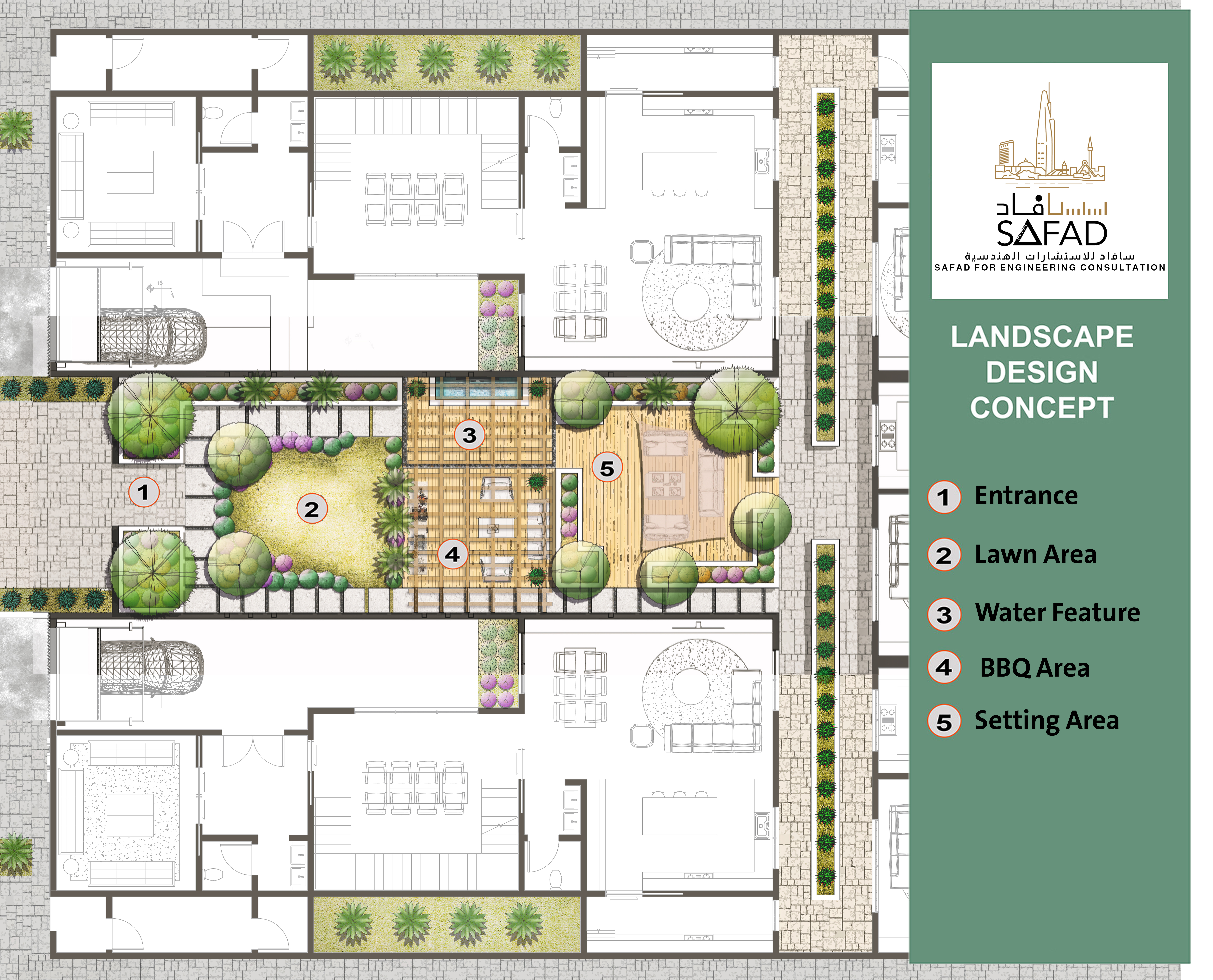 沙特阿拉伯现代别墅花园设计丨沙特阿拉伯-7