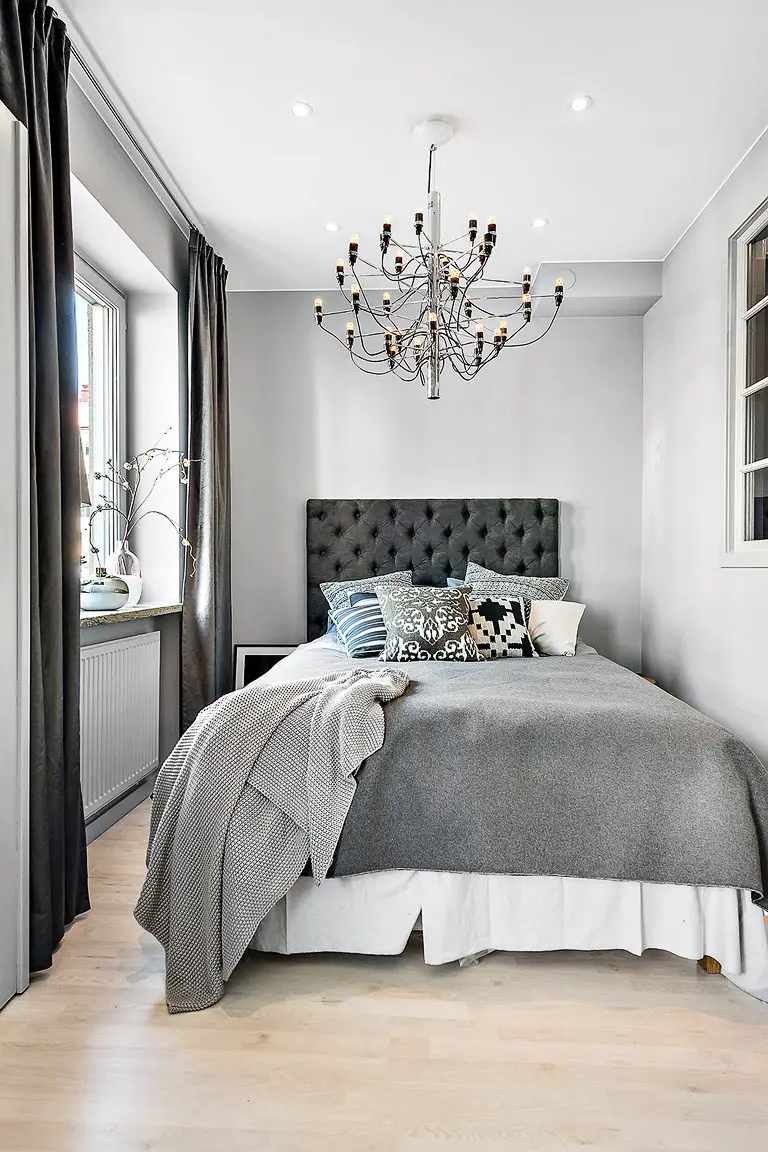 蓝色调的瑞典风格小户型设计-15