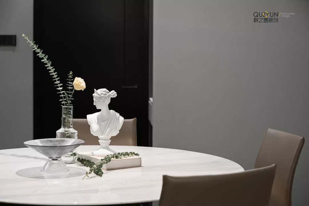 现代弘阳上城 130㎡家居设计，流动与静谧的完美融合-11