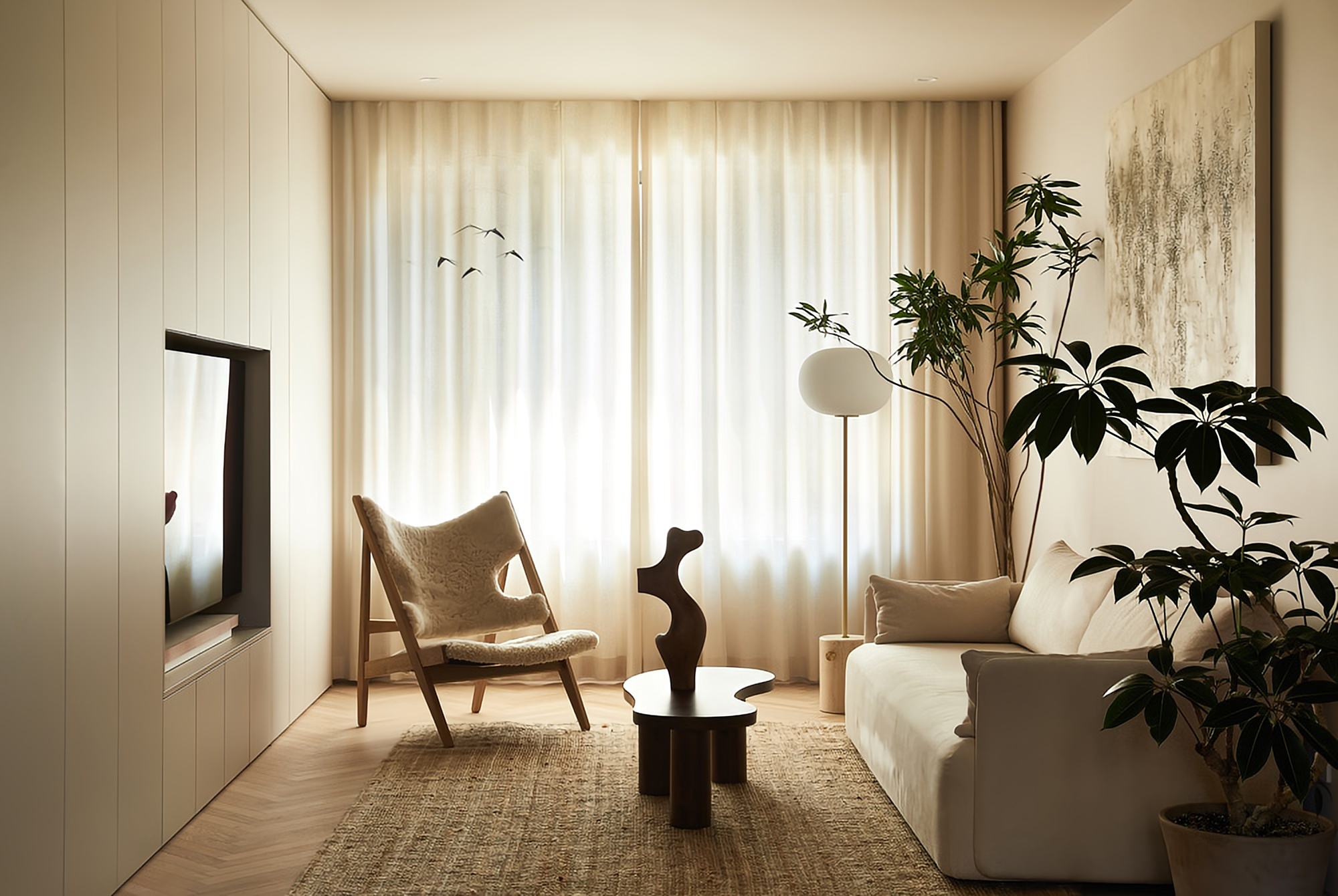 NOTHING DESIGN 奶油复古感公寓-0