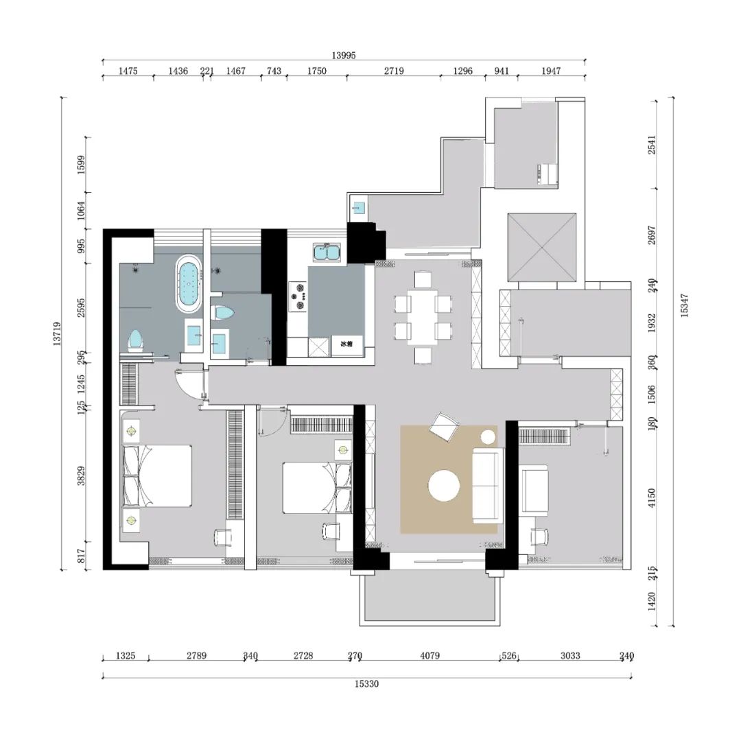 武汉万科御玺滨江现代简约家居设计丨中国武汉丨武汉品承空间设计有限公司-16