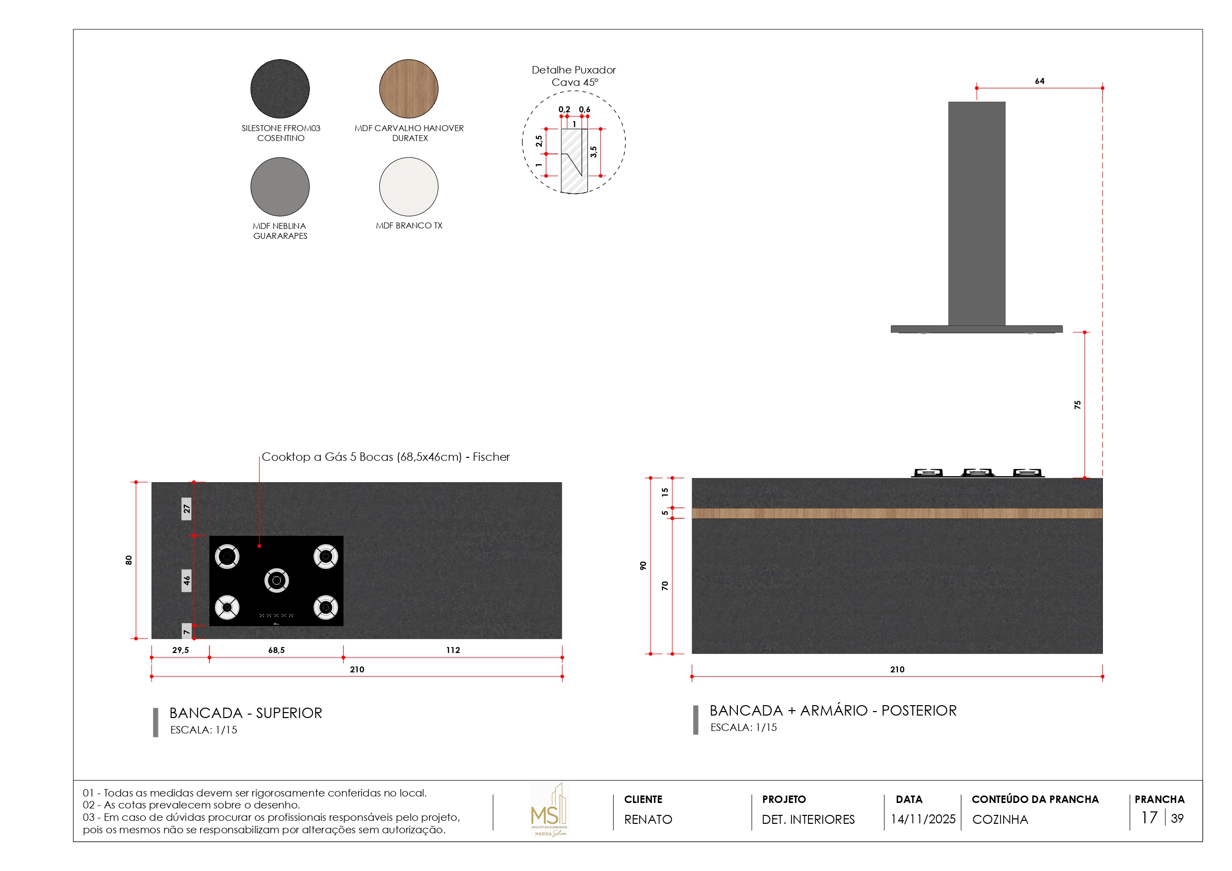 DETALHAMENTO DE INTERIORES CASA R-16