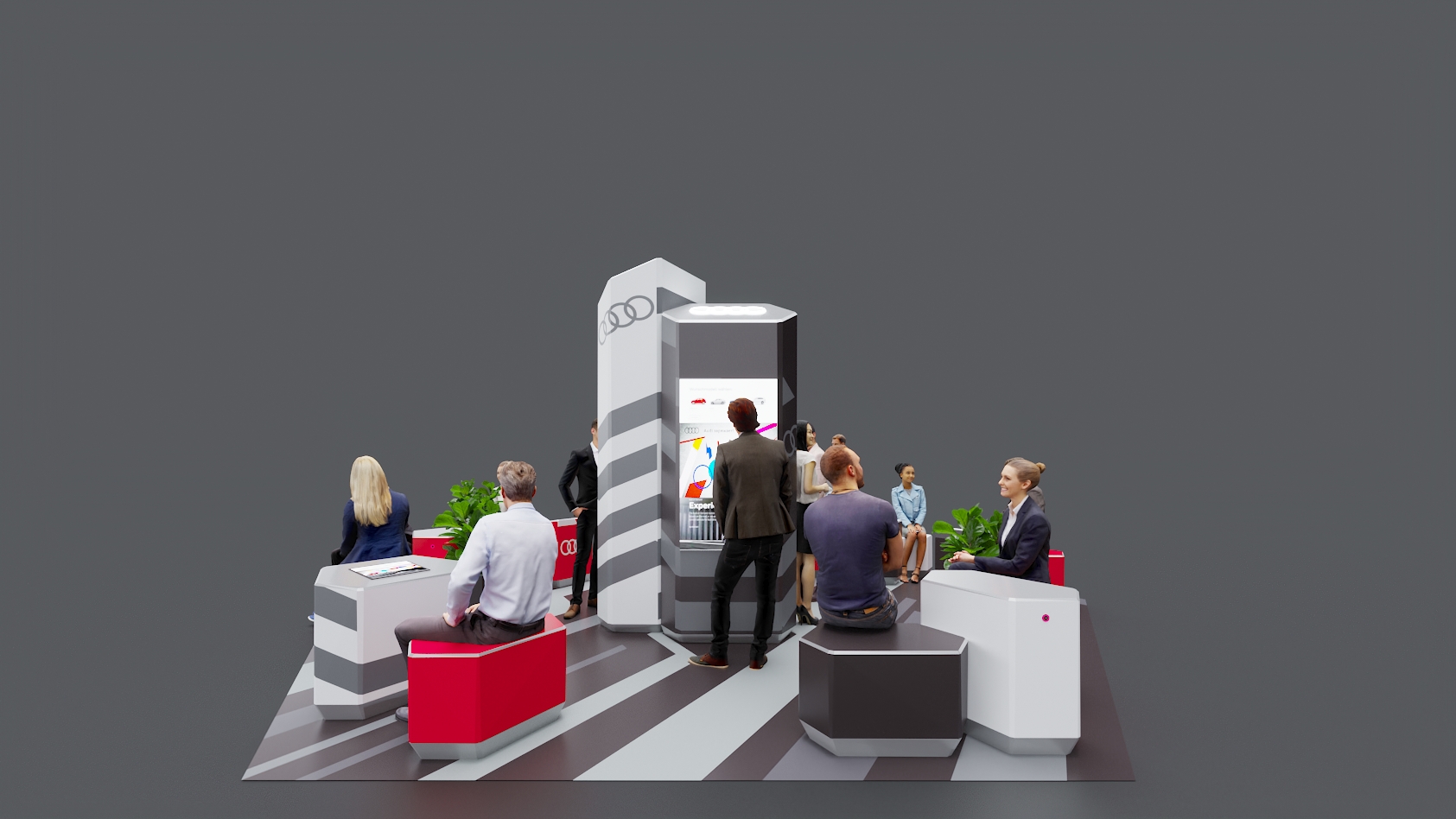 奥迪休息区概念丨俄罗斯莫斯科丨3D MDSDSGN-11