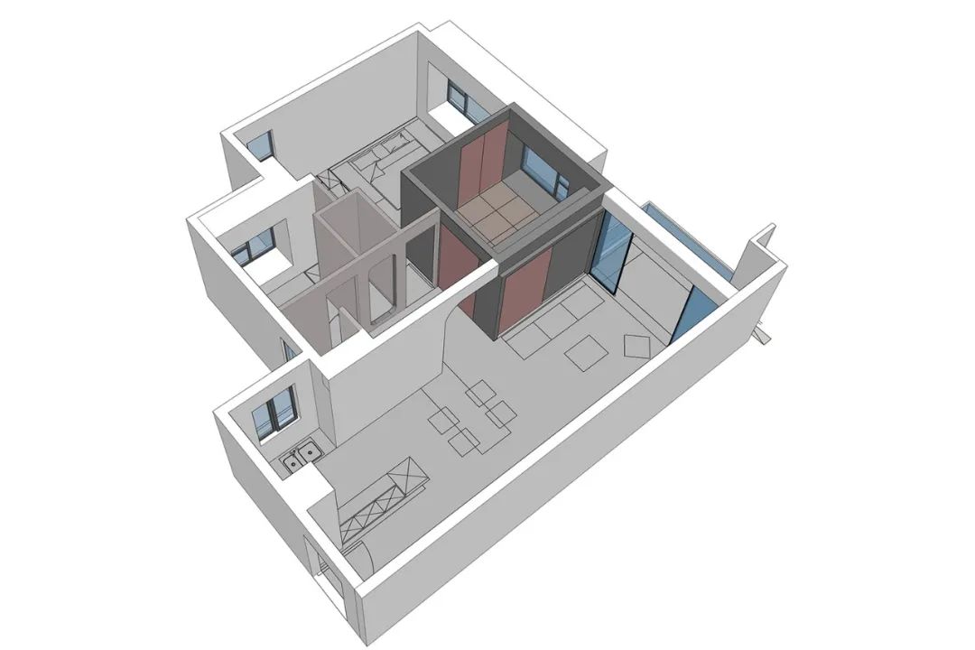 魔盒样板房 · 多功能空间设计丨中国杭州丨木维设计-14