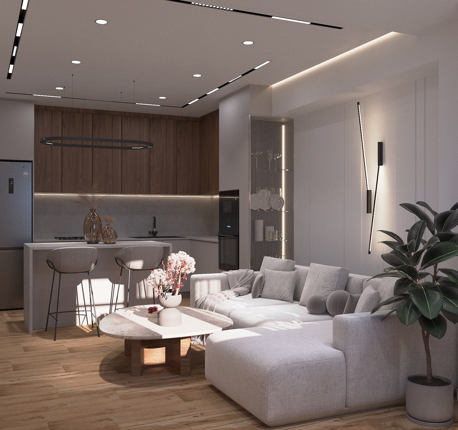 50平方米公寓设计丨亚美尼亚丨Asya Mkrtchyan,Abajyan Studio-9