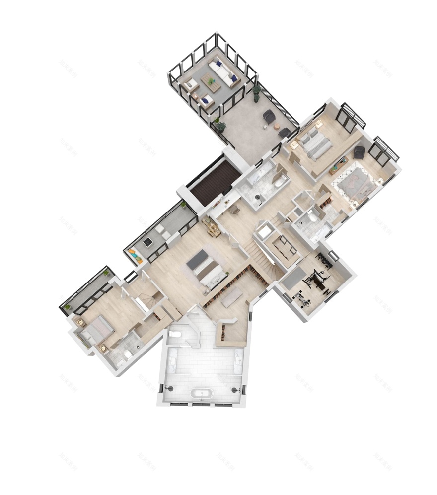 三维楼层平面渲染服务丨The 2D3D Floor Plan Company-19