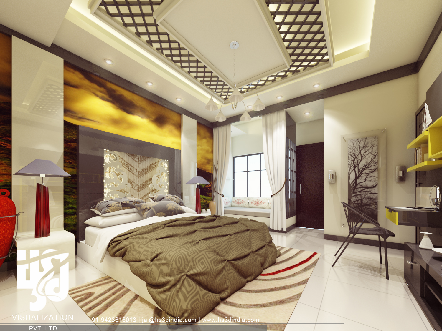 印度 HS3D 打造惊艳住宅室内渲染-67