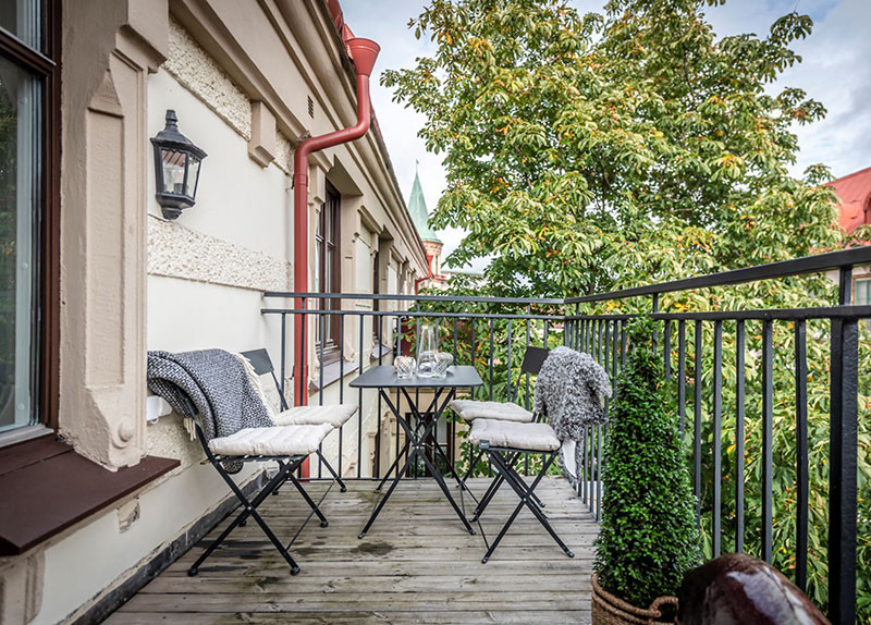 瑞典工业风公寓设计-15