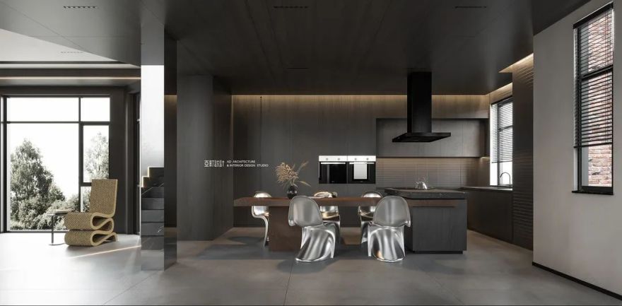 黑白灰的魅影之家 · 爵世名邸的现代艺术设计丨亚町设计-30