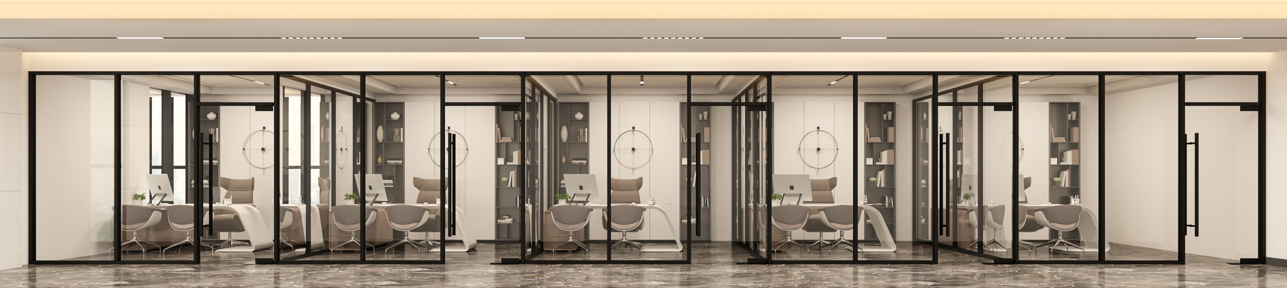 成都新港联行办公室效果图-4