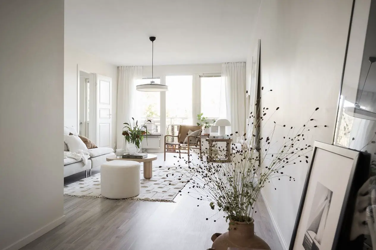 瑞典 63m2 一室公寓的极简之美-1