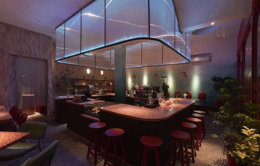 Okkio Cafe设计丨越南胡志明市丨Red5studio-58