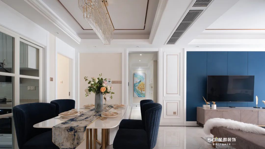 210㎡美式轻奢婚房,父母审美逆袭,犹如艺术馆-42